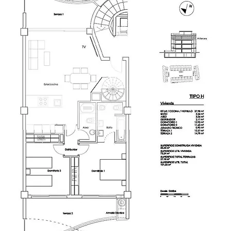 Atico Penthouse Las Olas * Palm-mar
